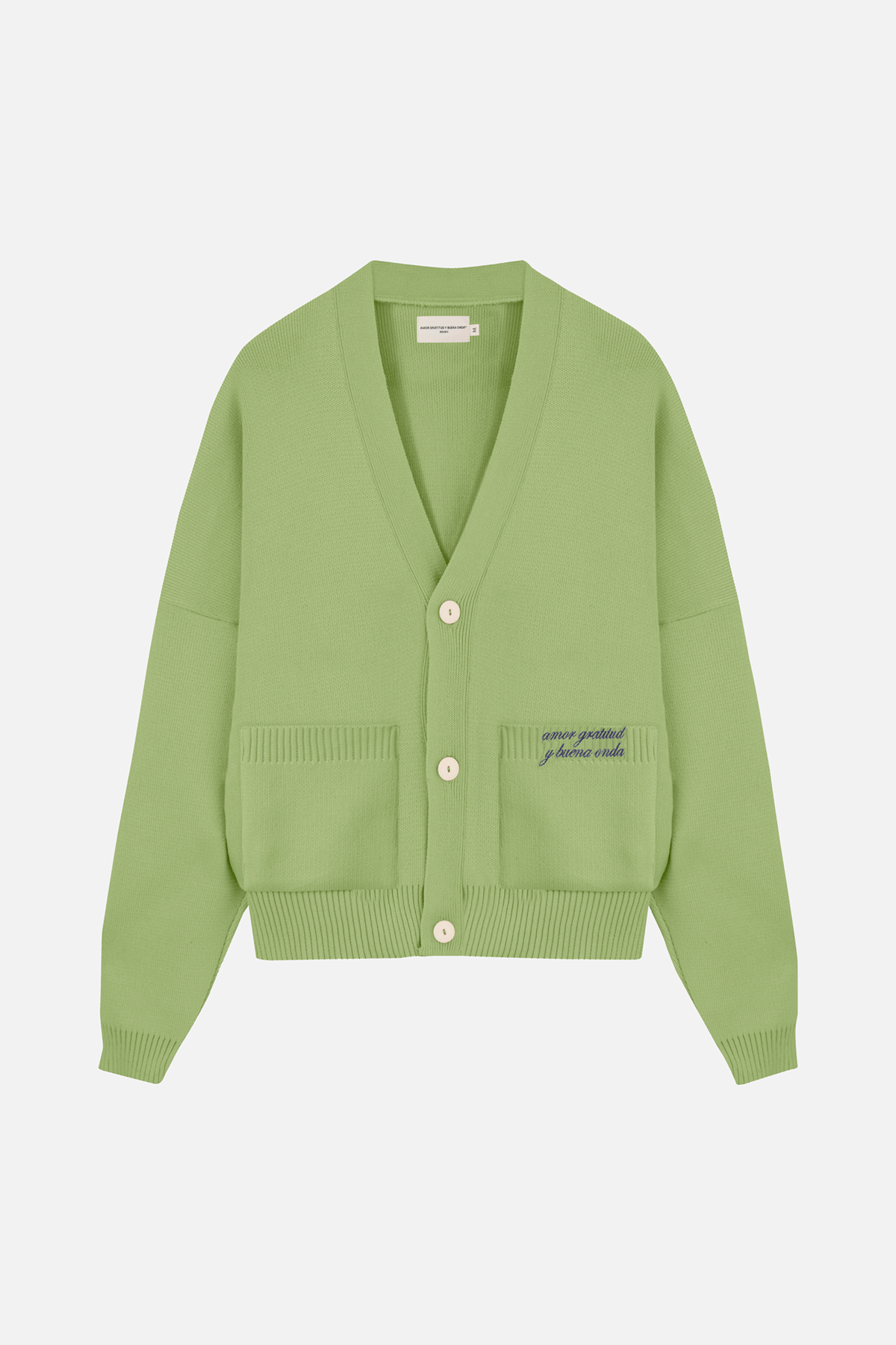 SIGNATURE CARDIGAN GREEN APPLE