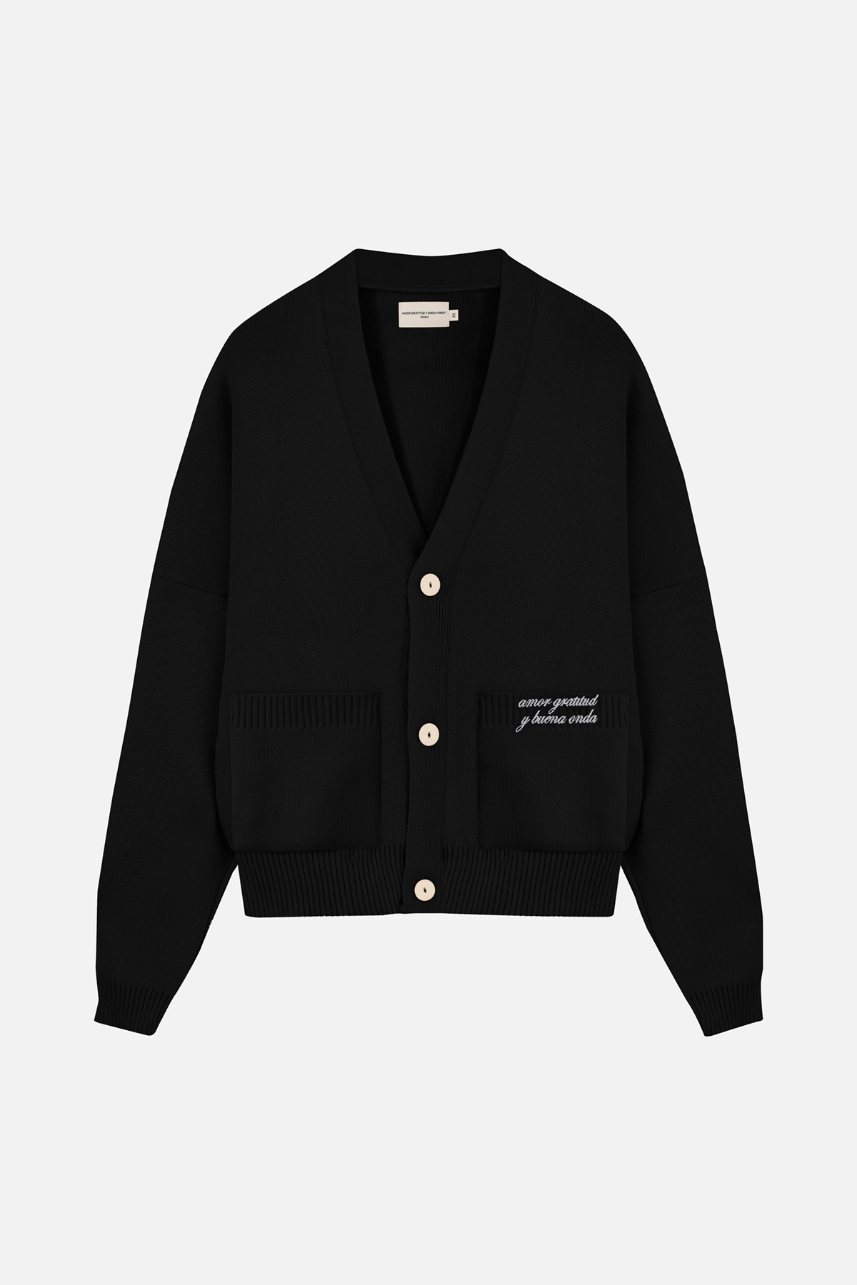 SIGNATURE CARDIGAN BLACK