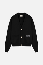 SIGNATURE CARDIGAN BLACK
