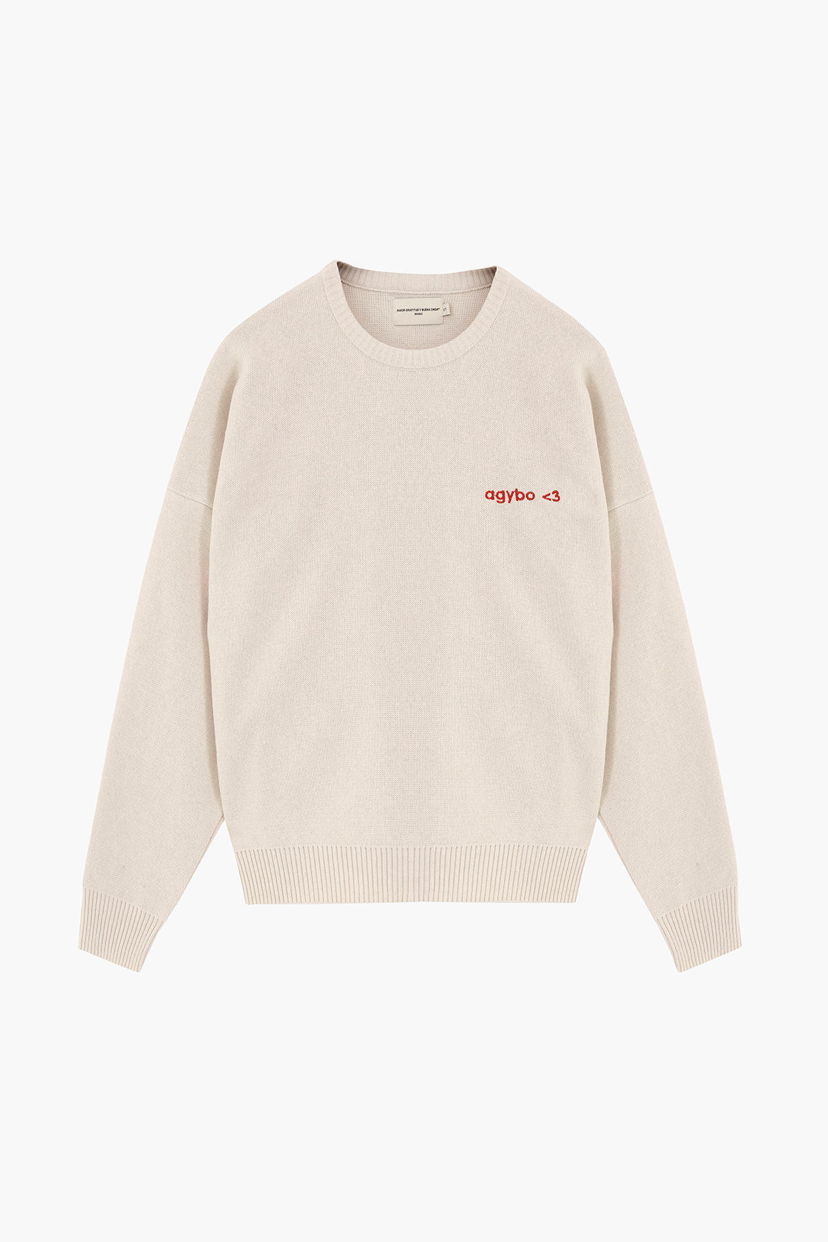 LOGO <3 SWEATER IVORY