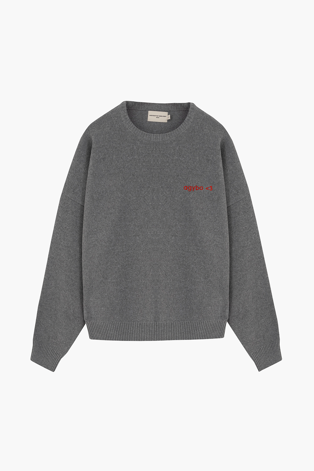 LOGO <3 SWEATER DARK GREY