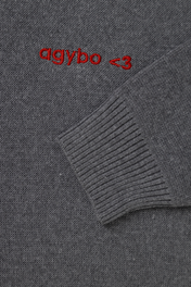 LOGO <3 SWEATER DARK GREY