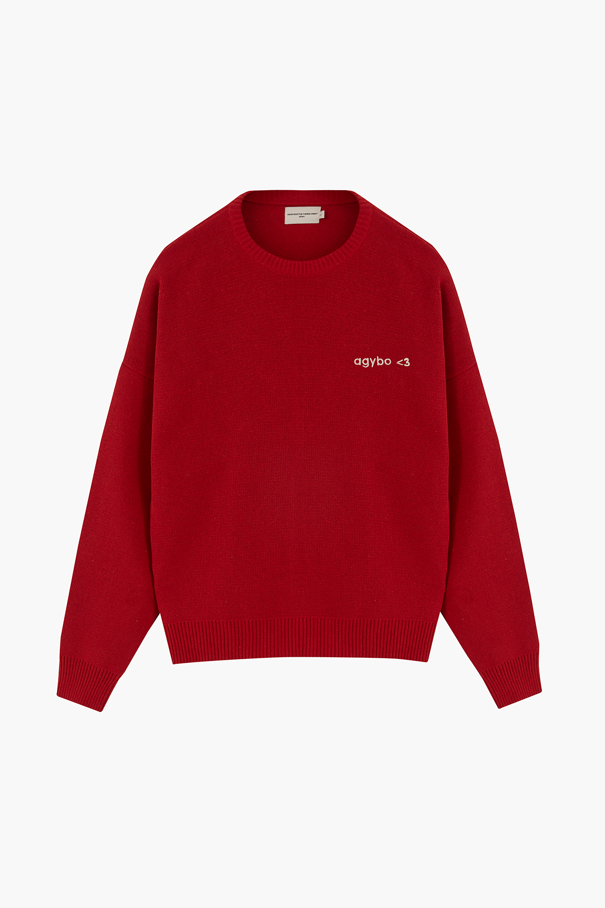 LOGO <3 SWEATER RED