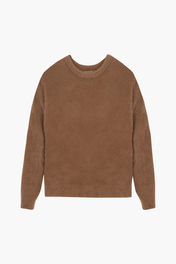 FUZZY SWEATER BROWN