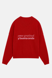 Heart Sweater Red