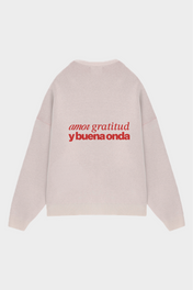 Heart Sweater White