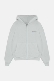 ZIP-UP HOODIE BABY BLUE