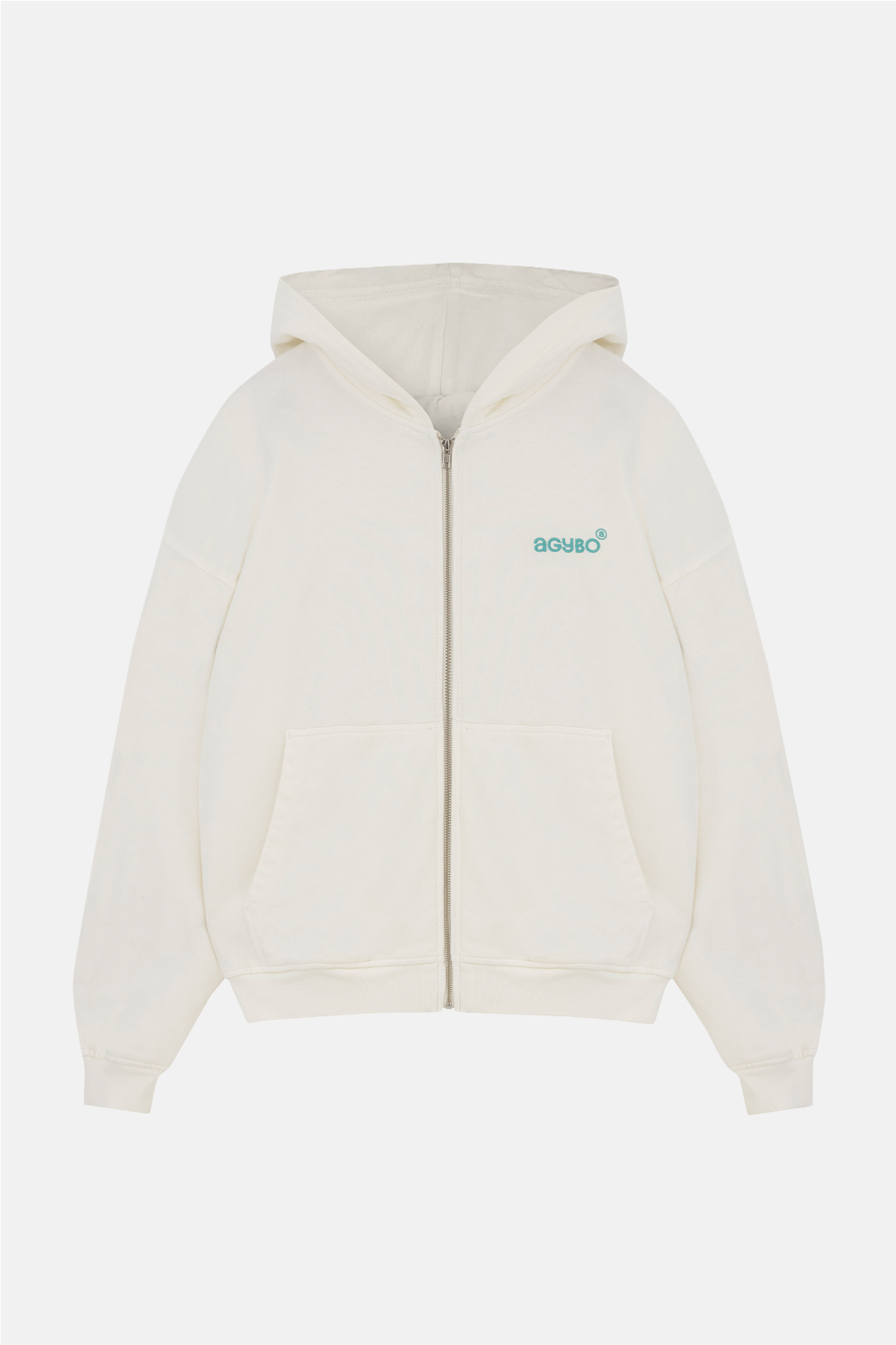 ZIP-UP HOODIE IVORY