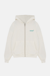 ZIP-UP HOODIE IVORY