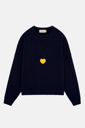 Heart Sweater Navy