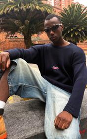 Starry Rib Sweater Navy