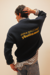 Heart Sweater Navy