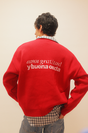 Heart Sweater Red