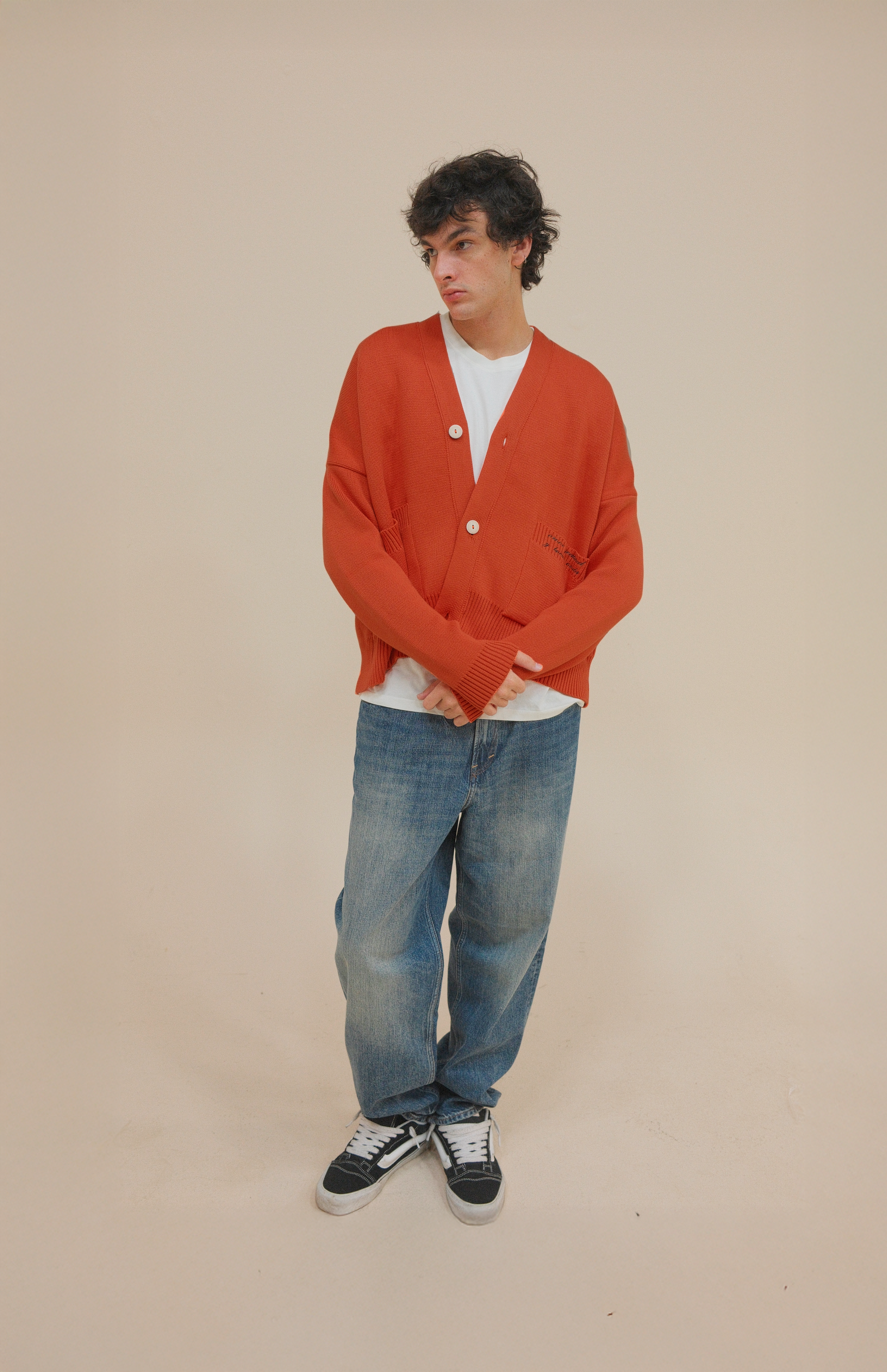 SIGNATURE CARDIGAN ORANGE