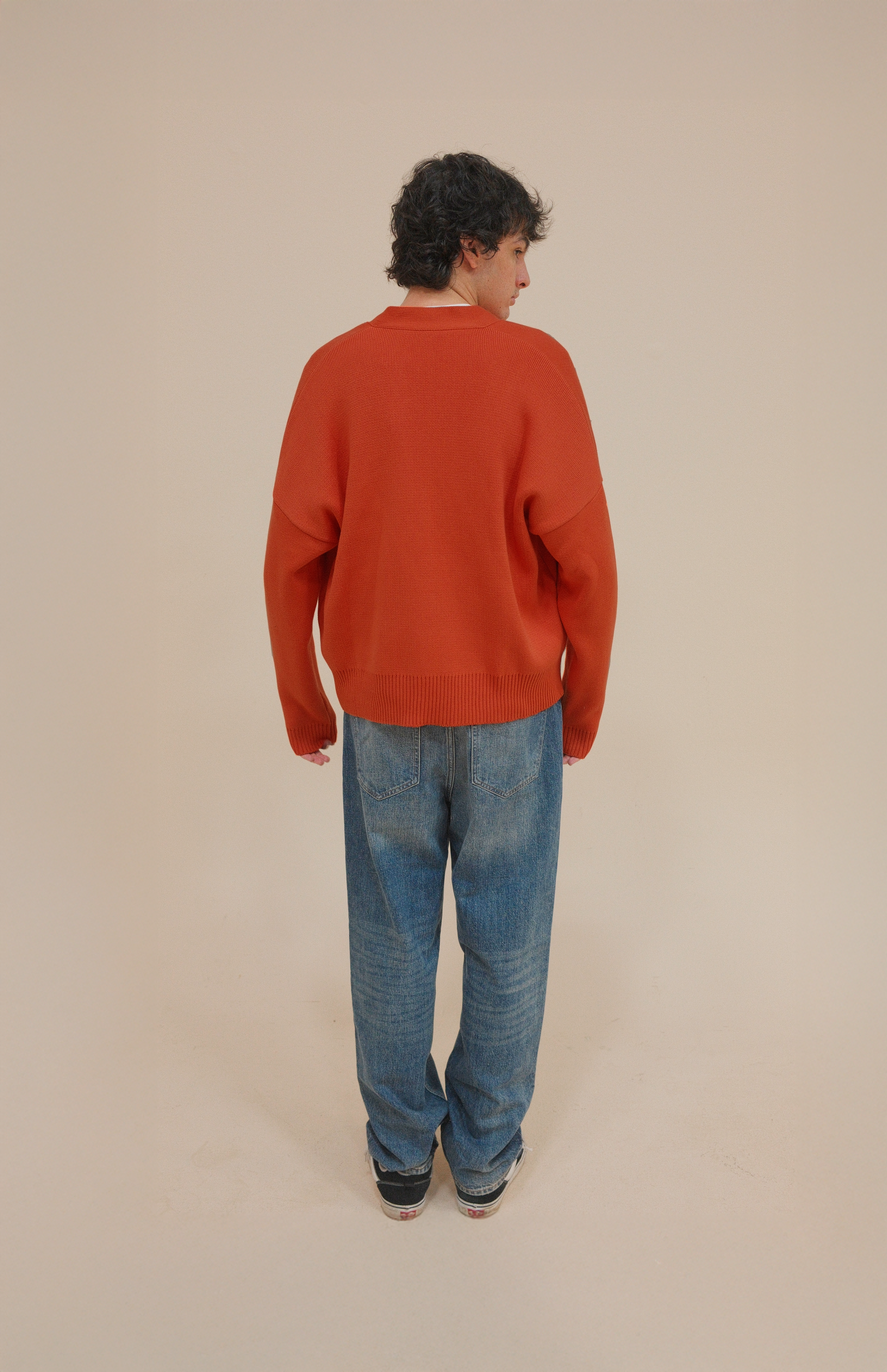 SIGNATURE CARDIGAN ORANGE