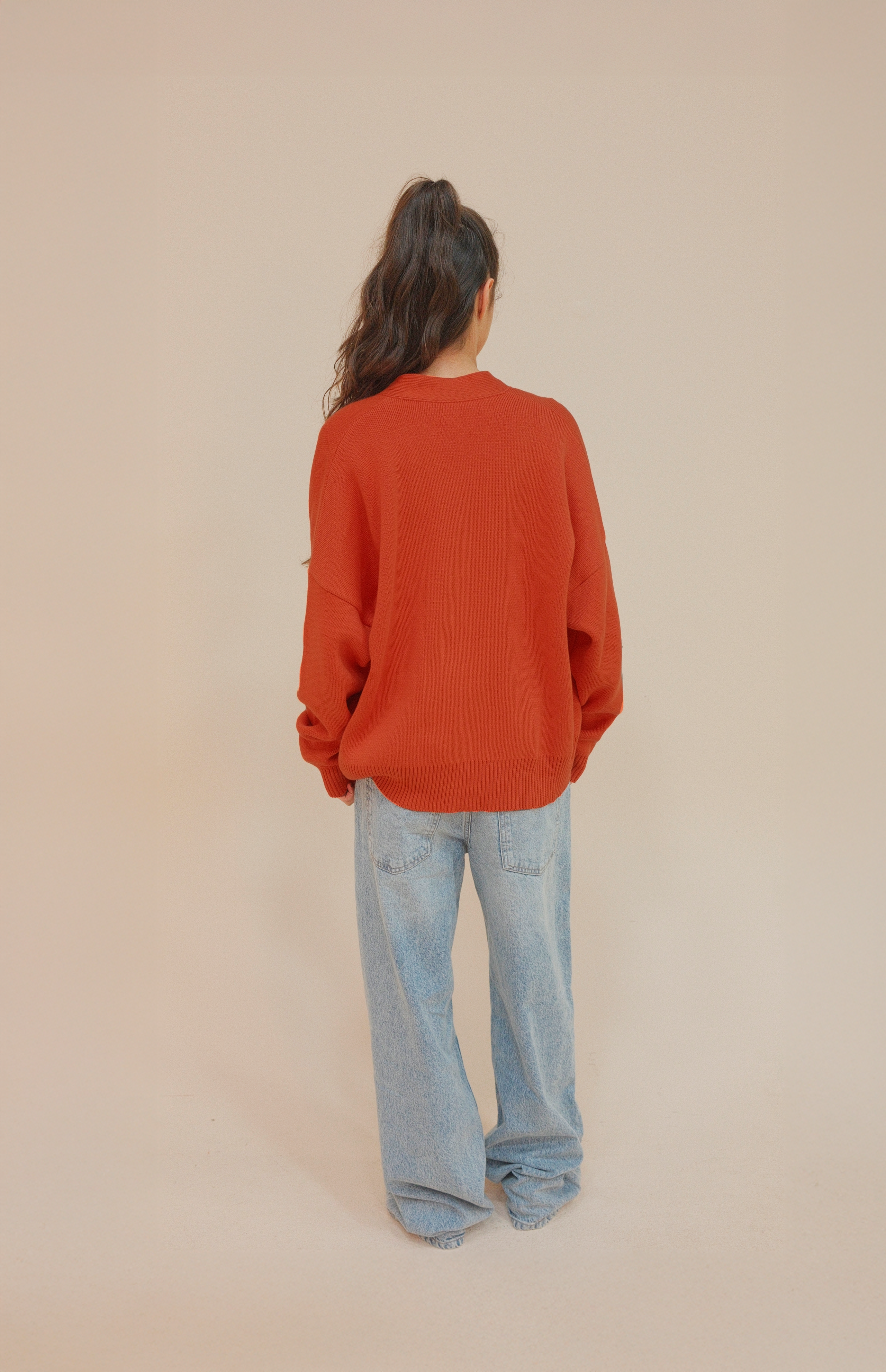 SIGNATURE CARDIGAN ORANGE