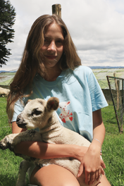 FLUFFY T-SHIRT BABY BLUE