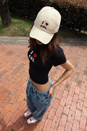 I <3 COL HAT BEIGE