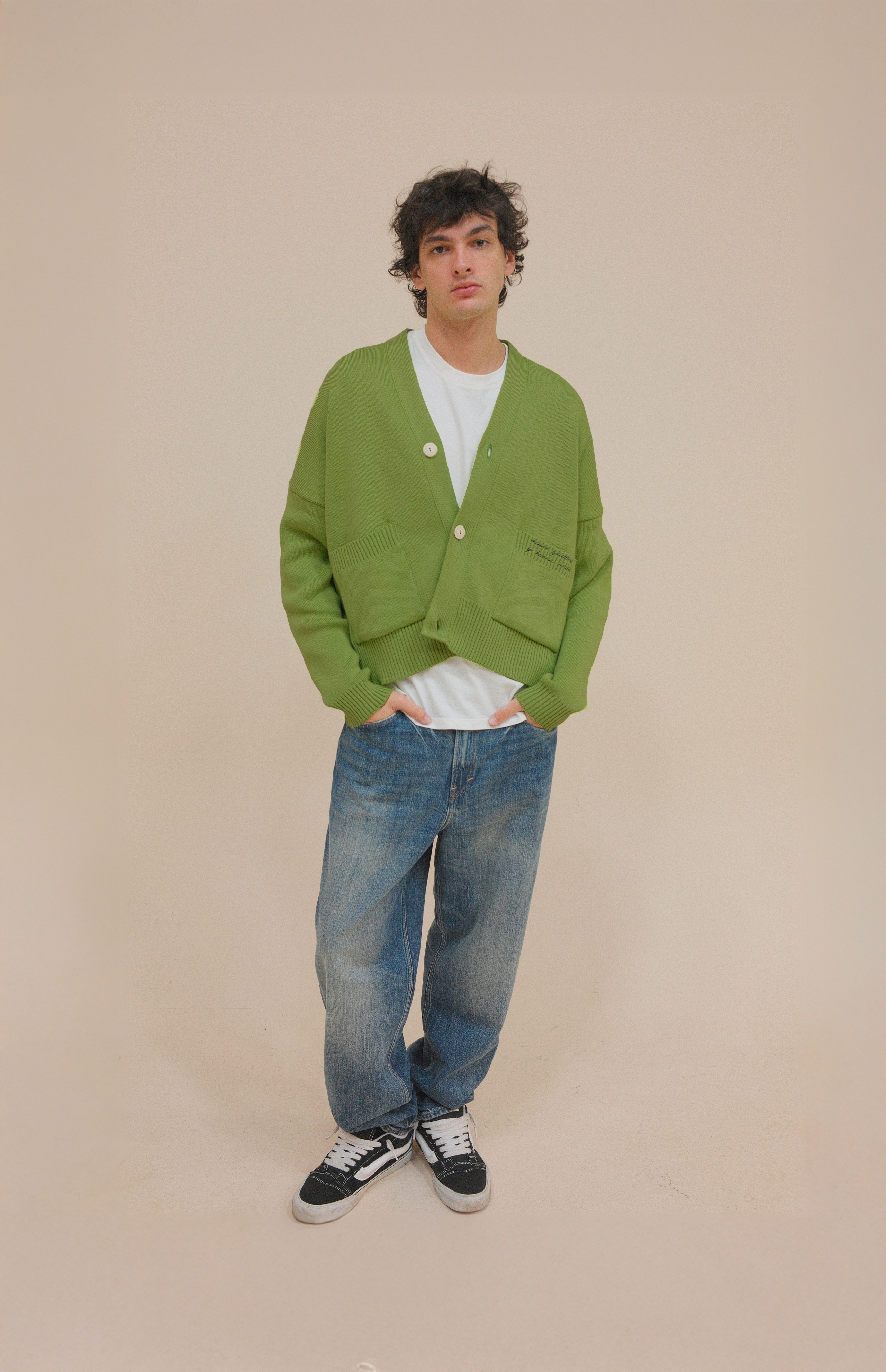 SIGNATURE CARDIGAN GREEN APPLE