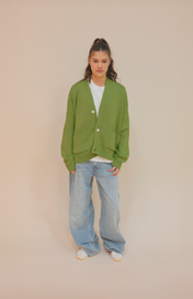 SIGNATURE CARDIGAN GREEN APPLE