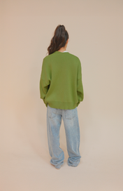 SIGNATURE CARDIGAN GREEN APPLE
