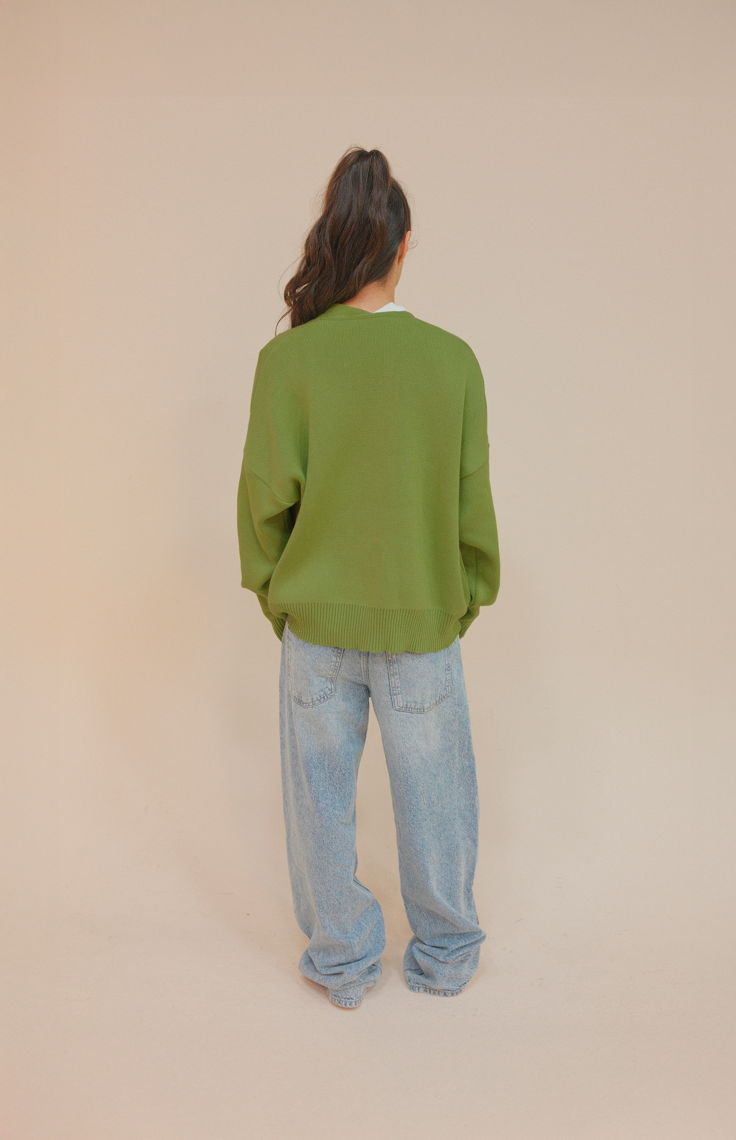 SIGNATURE CARDIGAN GREEN APPLE