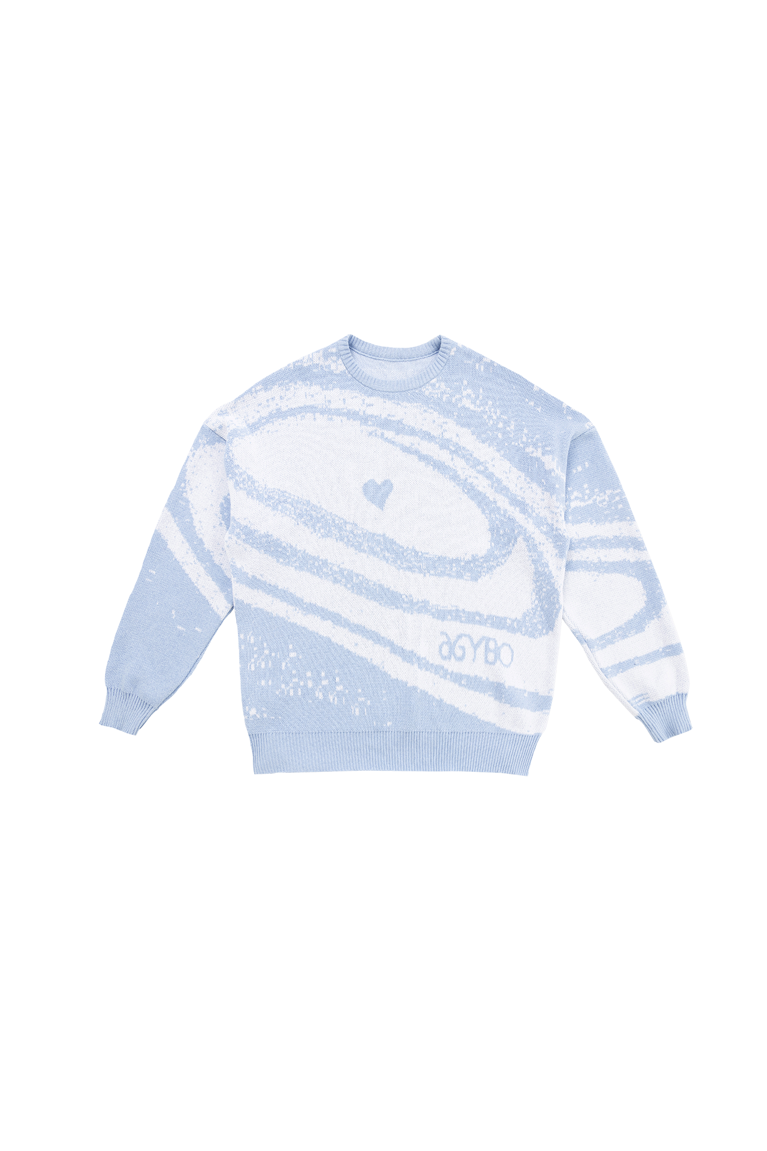 BLUE GALAXY KNIT SWEATER