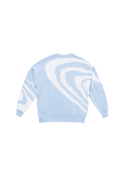 BLUE GALAXY KNIT SWEATER