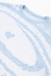 BLUE GALAXY KNIT SWEATER