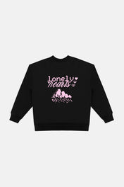 RAINY HEARTS CREWNECK - PINK PRINT